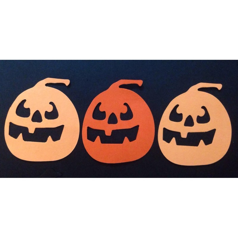 Handmade Die-Cuts JACK-O-LANTERN Mix(24pc)Hallo