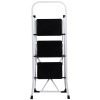 Segawe 3 Step Ladder Lightweight Folding Step Stool with Wide