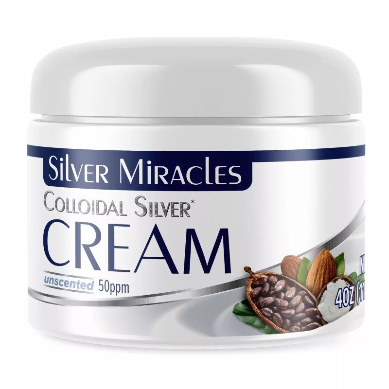 Silver Miracles Colloidal Silver Cream by Silver Miracles MANUFACTURER DIRECT
