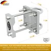 Parasol Holder Made of Stainless Steel for Balcony Railing Round