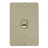 Leviton 40257-I Telephone Wall Phone Jack, Screw Terminal, Ivory