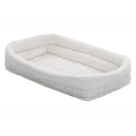 Double Bolster Pet Bed | 36-Inch Dog Bed ideal for Medium / Large Dog Breeds & fits 36-Inch Long Dog Crates
