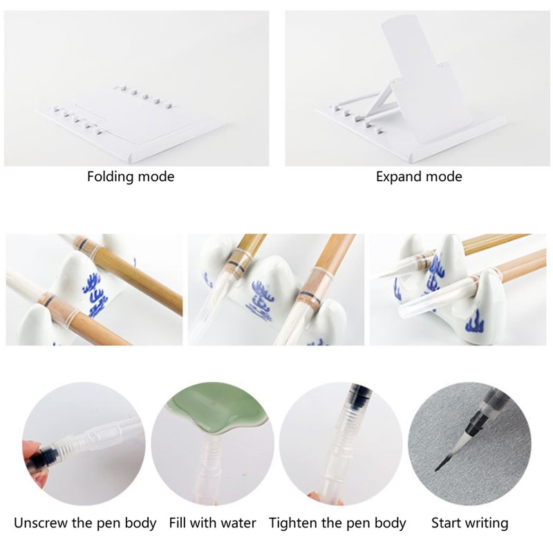 Brush Water Drawing Board Reusable A4 for Kid Adults Relaxing