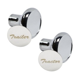 Pair of Air Valve Knobs for Tractor/Trailer - Compatible with Peterbilt, Kenworth, Freightliner - Set of 2