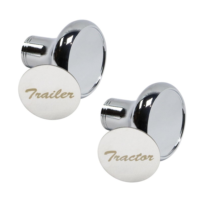 Pair of Air Valve Knobs for Tractor/Trailer - Compatible with