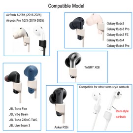 Magnetic Anti-Lost Straps for AirPods,Colorful Soft Silicone Sports Lanyard, Neck Rope Cord