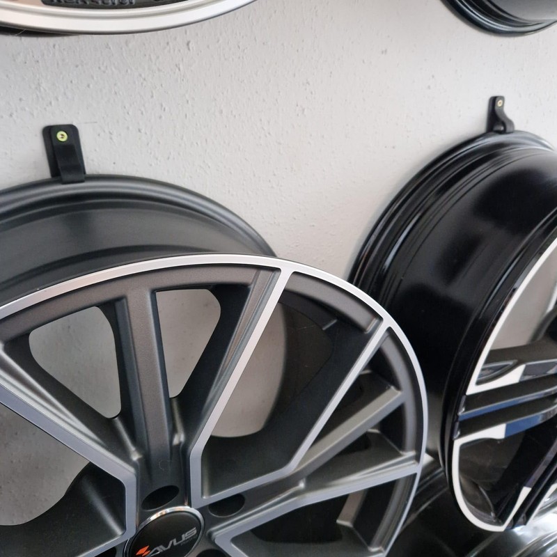 10x Wheel Rim Hooks Rims Wall Mount Alloy Wheel Holder