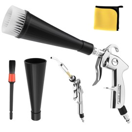 GOCCIDA Car Dry Cleaning Gun,High Pressure Air Blow Gun,Fast Interior Dryer Car Detailing Kit,Vortex Air Cleaning Tool for Car Detailing