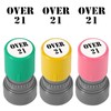 3 Pack Over 21 Stamp,Hand Stamps for Party Event,Self-Ink Drink