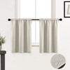 XTMYI 36 Inch Length Cafe Curtains 30 Wide Rod Pocket