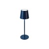 Bloomingville Metal LED Rechargeable Table Lamp with Touch Sensor, Navy