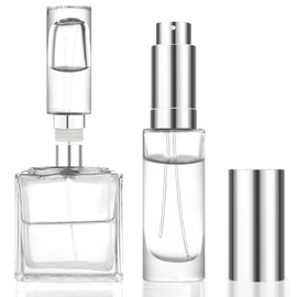 MUB 10ml Perfume Travel Refillable Atomizer Bottle Glass Unique Top-Filling Leak-Proof Spray Bottle Atomizer Sprayer for Perfume Cologne Mini Travel Size Empty Pocket Portable