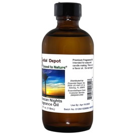 Moroccan Nights Fragrance Oil - 4 oz - Supplied in 4 oz. Amber Glass Bottle with Black Phenolic Cone Lined and Safety Sealed Cap