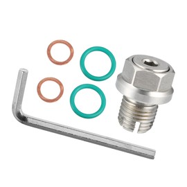 Hihaha Oversize Oil Drain Plug Kit/for Car/Durable Stainless Steel M14.1-1.5 x 15mm/1Set Silver Tone