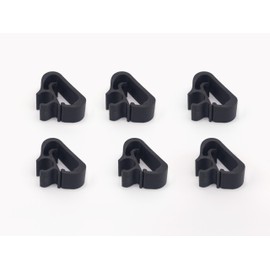 Set of 6 Windscreen Wiper Arm Clips Compatible with Peugeot 3008/5008 and Citroën Plastic ASA with Carbon Fibre Weather Resistant