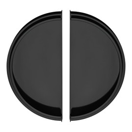 Savagrow 2PCS Black Kitchen Cabinet Handles, Half Moon Cabinet Pulls, Drawer Cabinet Invisible Handles for Drawers