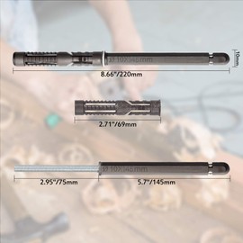 Pack of 8 Concealed Brackets, Shelf Brackets, Invisible Wall Brackets, Concealed Shelf Brackets, Bracket for Floating Bookshelves or Wall Shelves (10 x 145 mm)