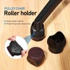 Veemoon 10pcs Office Chair Caster Stopper Cup Chair Wheel Protector