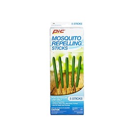 PIC Mosquito Repelling Sticks, 5 Count Box, 3 Pack - Mosquito Repellent for Outdoor Spaces