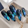 Blue Obsey Handmade Nail Tips - Square / 블루 오브시