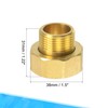 sourcing map Brass Pipe Fitting Water Meter Coupling G1 Female