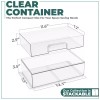 Sorbus Acrylic Organizer Storage Drawers (4 Flat Drawer)
