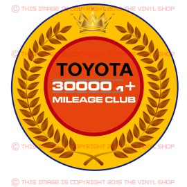 Stickershack Toyota Decal 300k High Miles Club Tacoma SR5 4X4 4Runner TRD Tundra Fj Cruiser