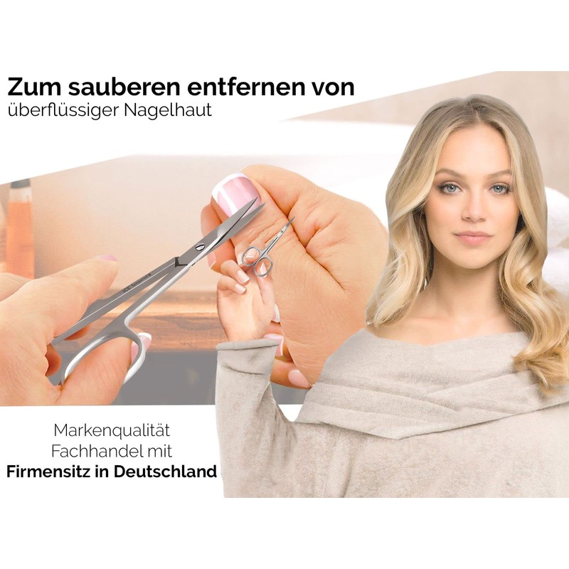 Fine Cuticle Scissors with Curved Blade – Stainless Steel