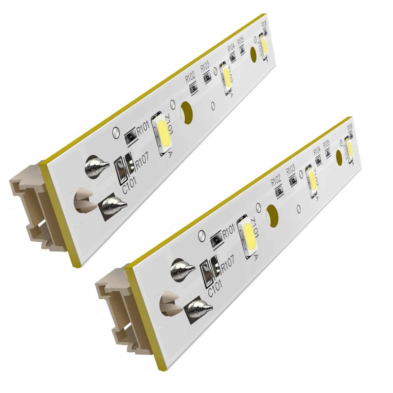 For GE 2pcs WR55X26671 Refrigerator LED Light Board for GE