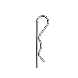 Split Pin R Shaped Retaining Clip Durable Spring Hitch Cotter, Secure Shaft Retaining Beta Pin for Trailer Farm Trucks Cars Tractor Mower Campers Lawn Garden (Stainless Steel, M5 x 100mm - Pack 2)