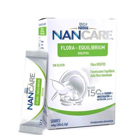 Nestle NanCare Flora-Equilibrium GOS/FOS 20x2.2gr Food Supplement for Constipation for Babies, Kids & Adults
