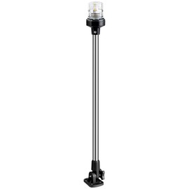 TUNORD Boat Anchor Light 3-NM LED Fold Down Boat Stern Light All Round 360° Navigation Light for Pontoon and Fishing Boat 12-24V (25 inch Foldable)