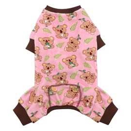 KYEESE Dogs Pajamas for Small Dogs Soft Material Stretchable Dog Jammies Cat Pajamas Dog Apparel, Koala, Small