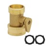 Hooshing Solid Brass Garden Hose Shut Off Valves 3/4" GHT