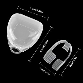 Mouth Guard for Teeth Grinding, Pack of 2 Bite Splint Teeth Grinding, Dental Night Protection Mouth Guard with Storage Box for Adults Teeth Grinding, Bruxism and Snoring