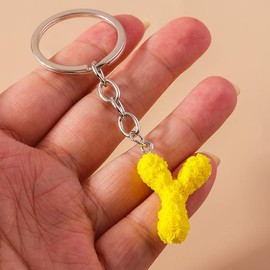 ARFUKA Keyring Letter Y Pendant Keychain Key Holder Alphabet Men Women Key Chain Wallet Bag Pendant Charms Gift for Birthday Christmas Festival Valentine's Day