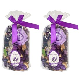 Botide Potpourri Bags,Home Fragrance Sachet Petal,Potpourri Bowl Filler,vase Filler for Families, Weddings, Cars, Coffee Shops, etc Decoration, 2 Bags/10oz (Lavender)
