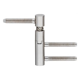 Gedotec Door Hinge Room Door Drilling Tape Rising Door Hinge Variant 5450 | Stop: DIN Right | Load Capacity up to 40 kg | Nickel-Plated Metal | Made in Germany | 1 Piece - Hinge Interior Doors &