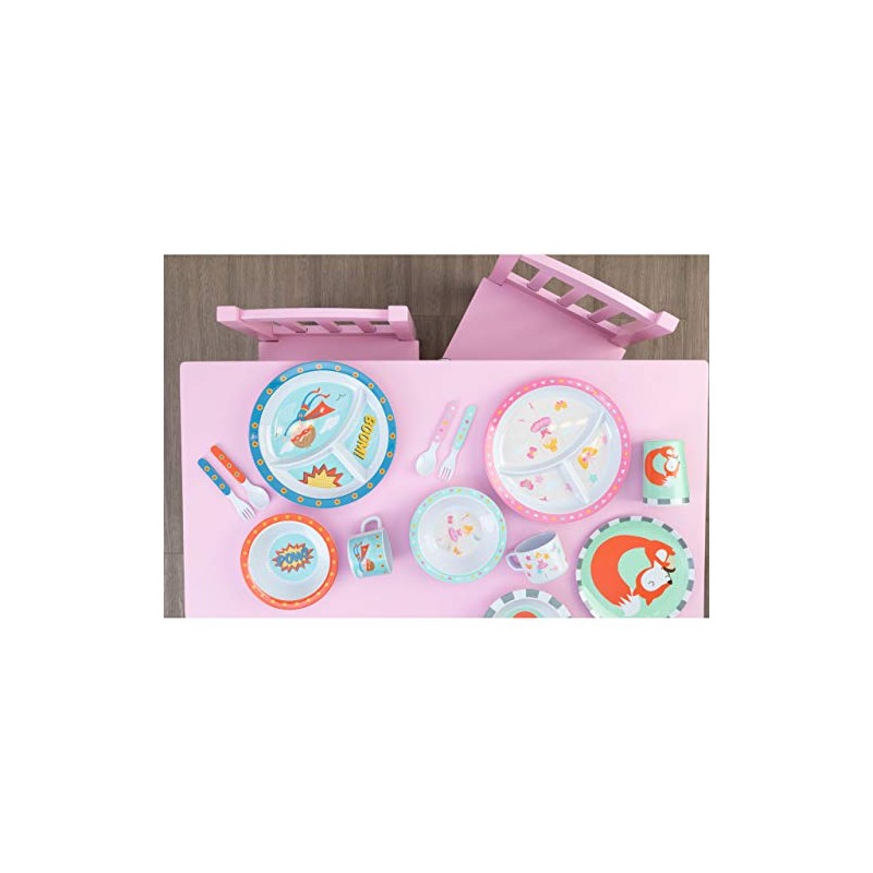 Premier Housewares 1206330 Mimo Kids Rupert Dinner Set 5 Piece,