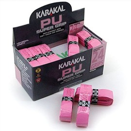 Karakal Super PU Replacement Grips - Tennis - Squash - Badminton (Pink) by Karakal
