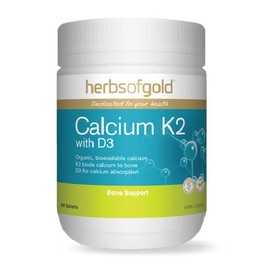Herbs of Gold Calcium K2 With D3 180tabs
