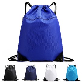 VEAGIA Napsack Sports Gym Sack Portability Foldable Waterproof Lightweight Multifunctional Drawstring Backpack Training Bag Travel Bag, sapphire blue