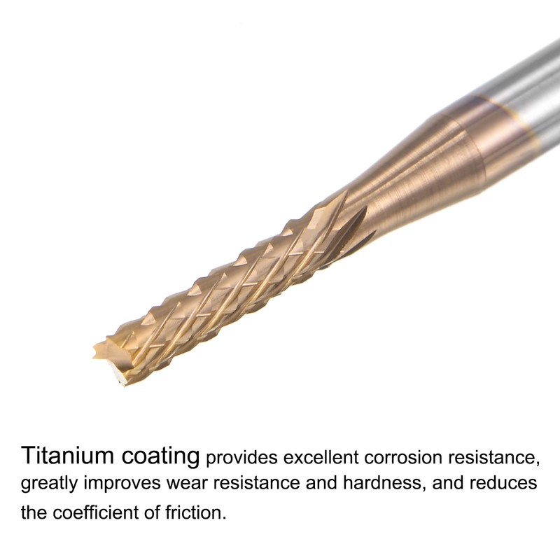 sourcing map End Mill CNC Router Bits, 1/8" 3.175mm Shank