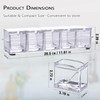 Clear Seasoning Box, 5 Pieces Clear Seasoning Storage Container for