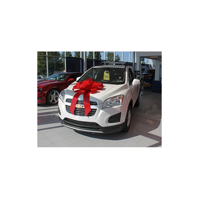 30" Suction Cup Car Bow - Made in USA (Red)