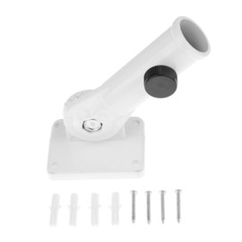 Flag Holder Flag Wall Mount Adjustable Holder Bracket Screw Pole Flag Pole, Durable, Easy to Install with Stand Tabletop Decor