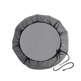 Regentonnennetz mit Kordelzug, Schutz für Regenfanggeräte, verstellbare Netzabdeckung für runde und eckige Eimer(120cm)