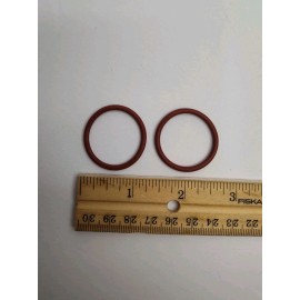 American 121 Silicone O-ring. 70 durometer 1-1/16" ID x 1-1/4" OD x 3/32" thick.  Quan 2.