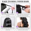 Big Self-Grip Hair Curlers Rollers with Stainless Steel Duckbill Clips