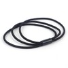 Black hair tie, hairband, elastic band, 3 strips / 머리끈 헤어밴드 고무줄 검정 3줄